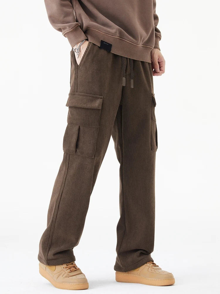 Herre Joggebukse Cargo-Inspirert Avslappet Passform 0