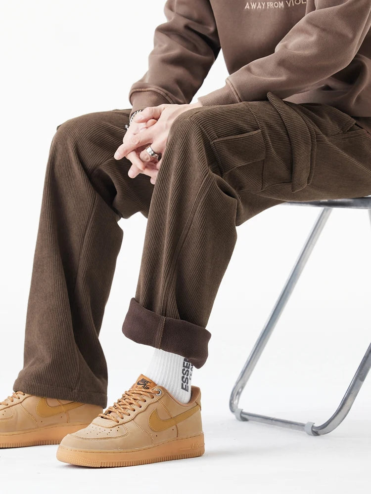 Herre Joggebukse Cargo-Inspirert Avslappet Passform 2
