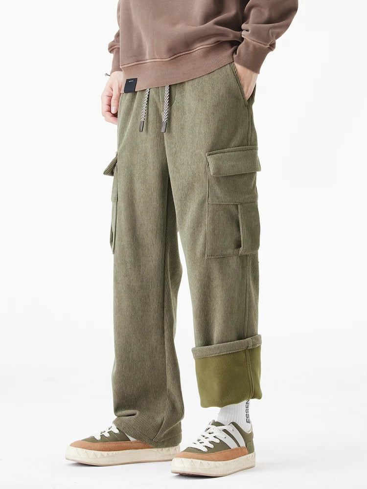 Herre Joggebukse Cargo-Inspirert Avslappet Passform 4