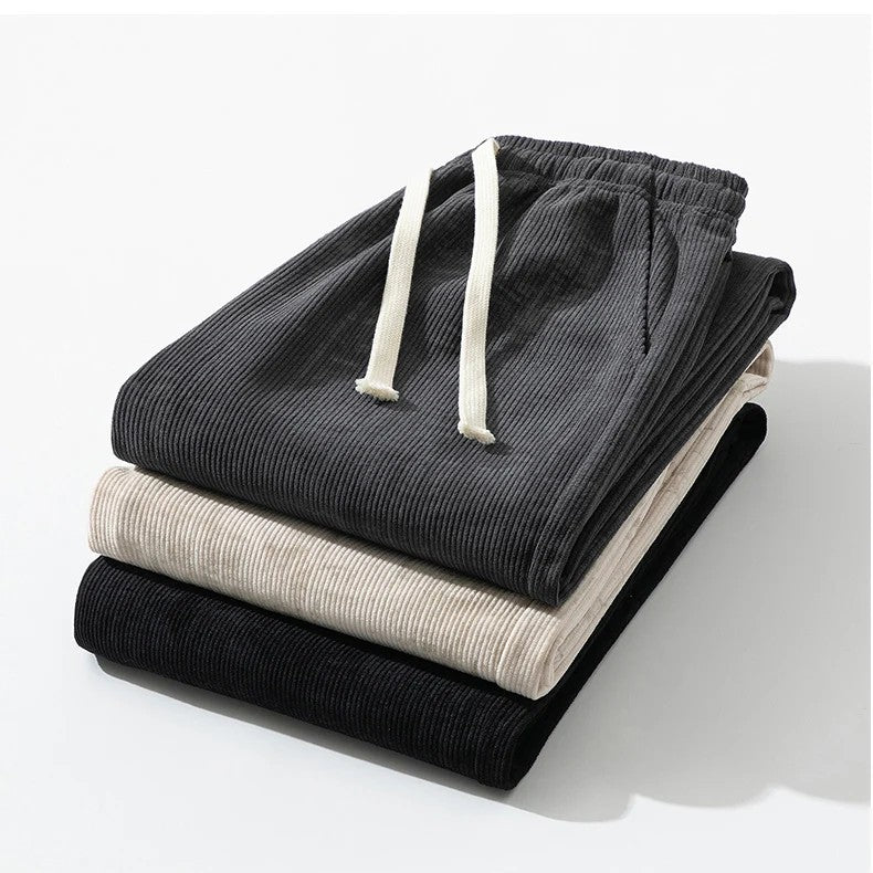 Herre Joggebukse Retro Stil med Justerbar Passform og Praktiske Lommer 7