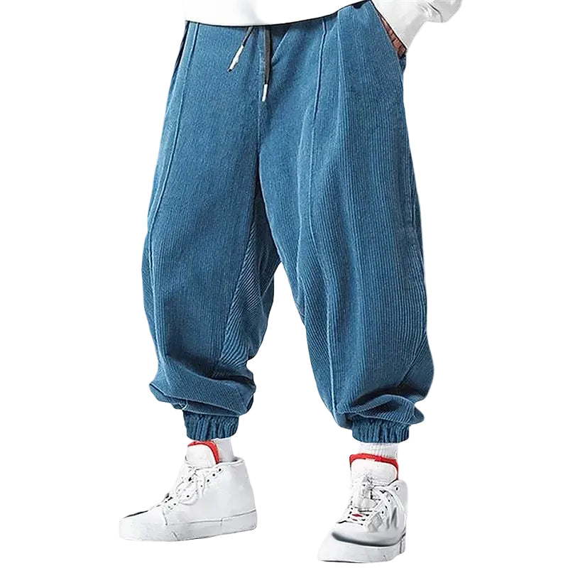 Herre Joggerbukser med Elastiske Mansjetter Moderne Stil 0