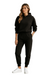 Herre Joggingpakke Oversized Hette Myk Stoffblanding Tapered Bukser 0