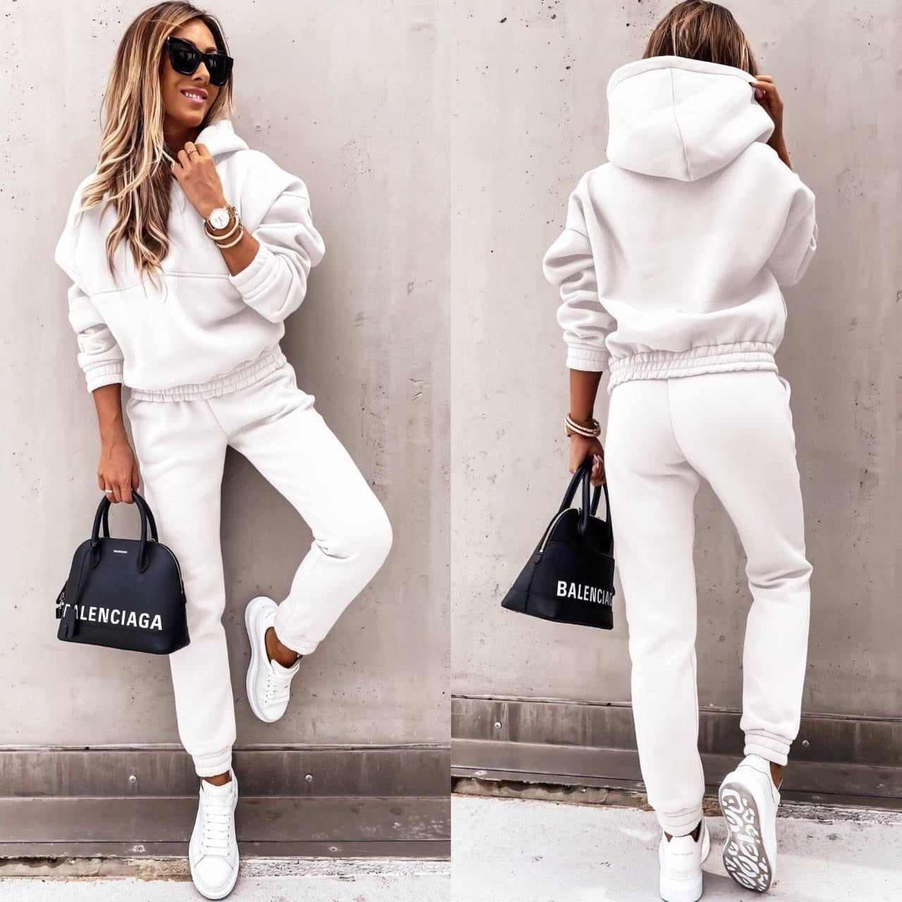 Herre Joggingpakke Oversized Hette Myk Stoffblanding Tapered Bukser 8