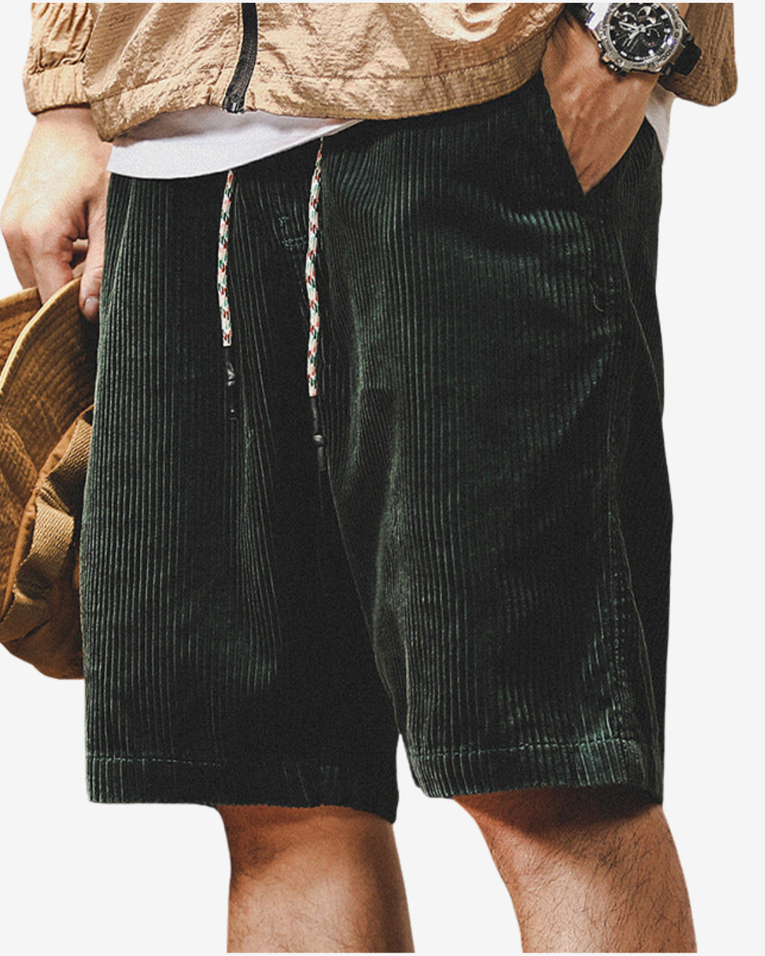 Herre Kordfløyel Shorts Casual 4