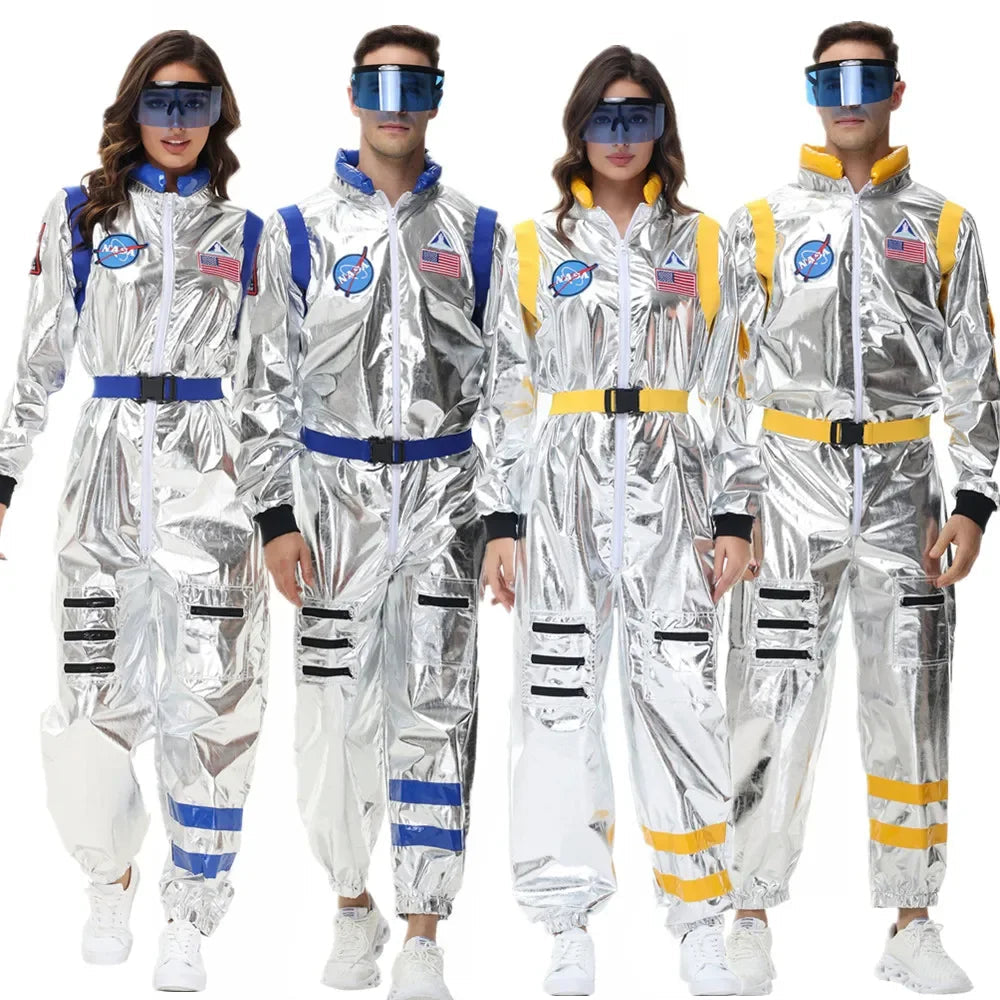 Herre Kostyme Astronaut Futuristisk Polyester 1