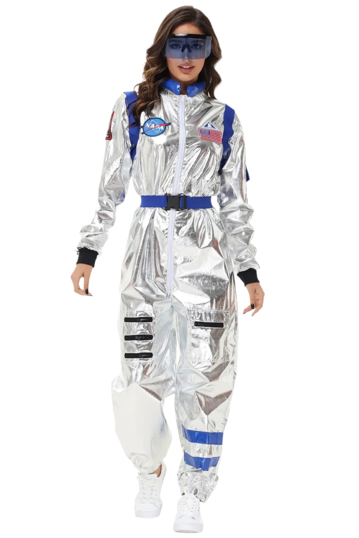 Herre Kostyme Astronaut Futuristisk Polyester 13