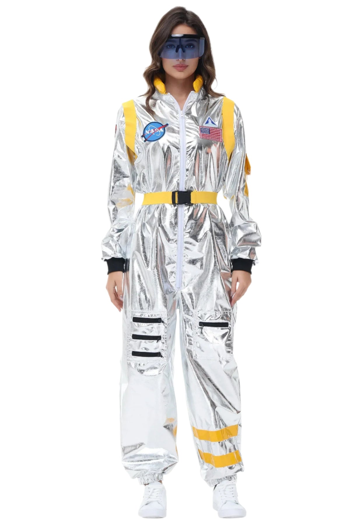 Herre Kostyme Astronaut Futuristisk Polyester 9