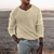 Herre Langermet Pullover i Strikket Materiale 1