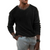 Herre Langermet Pullover i Strikket Materiale 4