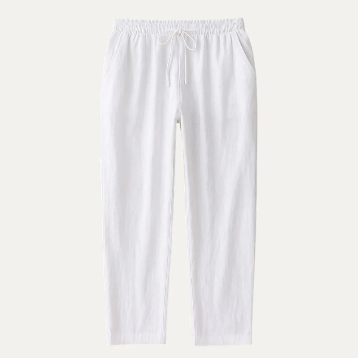 Herre Linbukse Uformell Stil 5