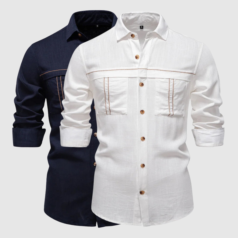 Herre Linskjorte med Klassisk Krage 2