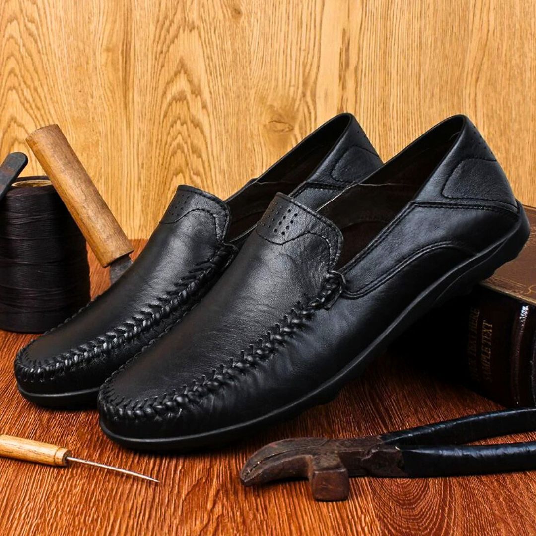 Herre Loafers Lettvekt Lær 3