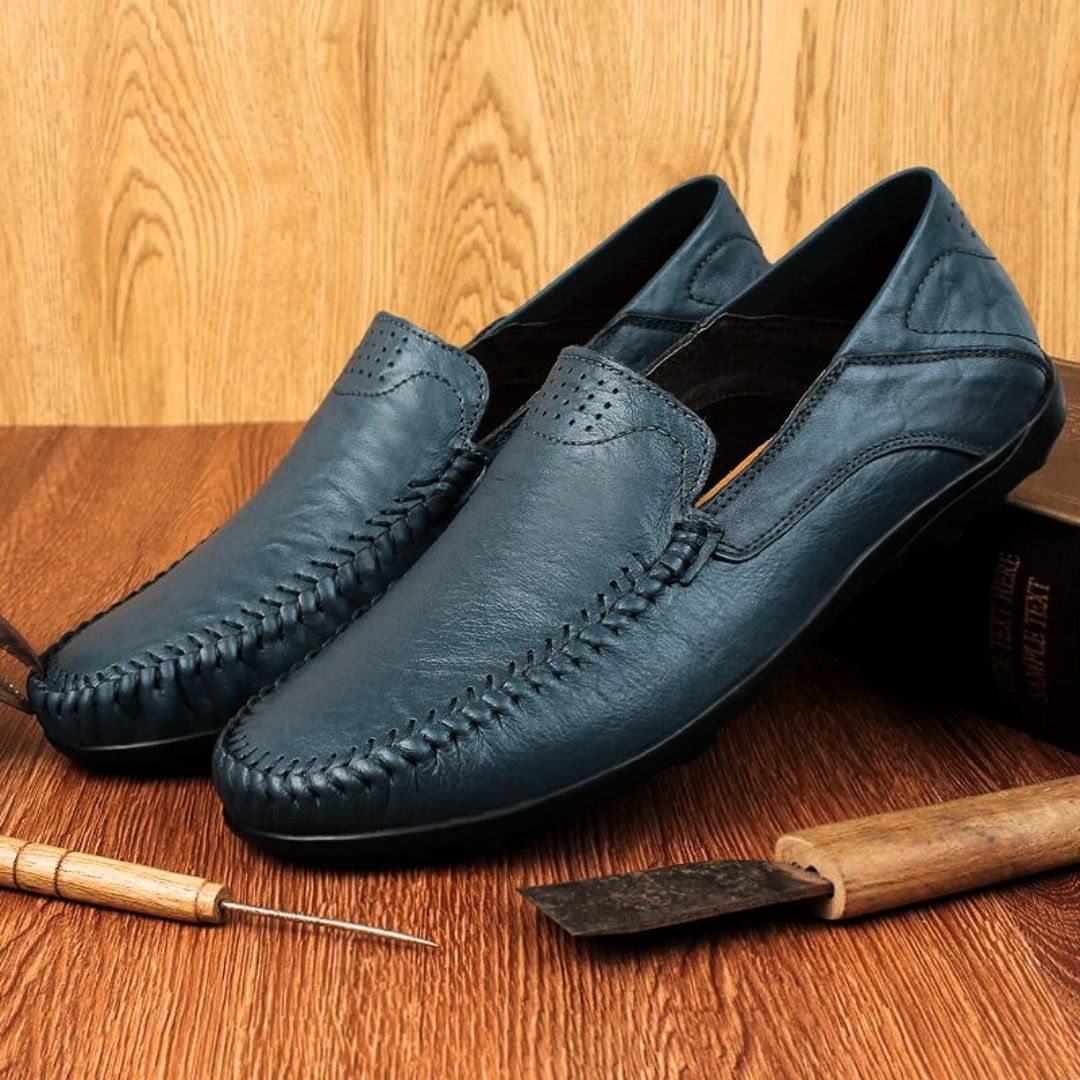 Herre Loafers Lettvekt Lær 4