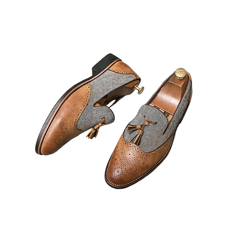 Herre Loafers Retro Design med Duskdekorasjon 0
