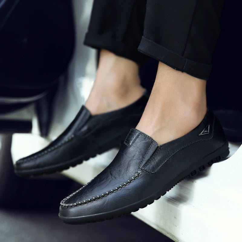Herre Loafers Slip-On Komfortabel 4