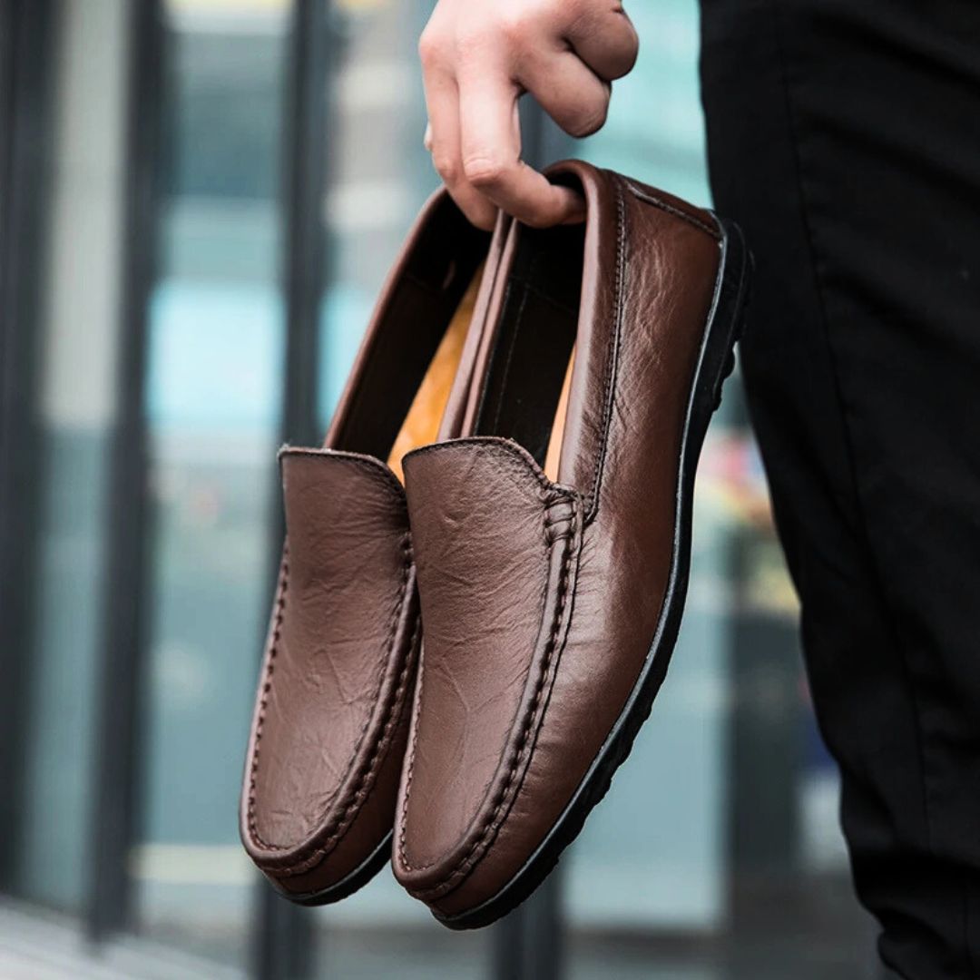 Herre Loafers i Lær med Elegant Design 2