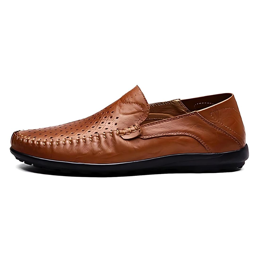 Herre Loafers i Lær med Luftstrøm Design 3