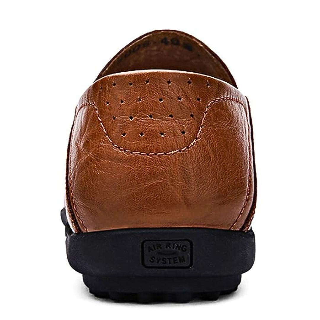 Herre Loafers i Lær med Luftstrøm Design 4