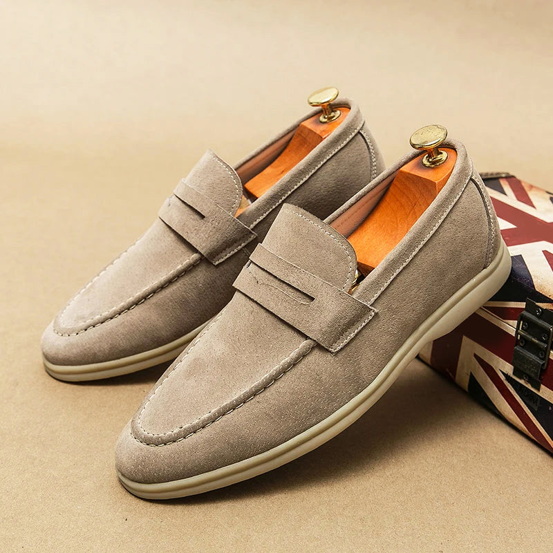 Herre Loafers i Semsket Skinn 1