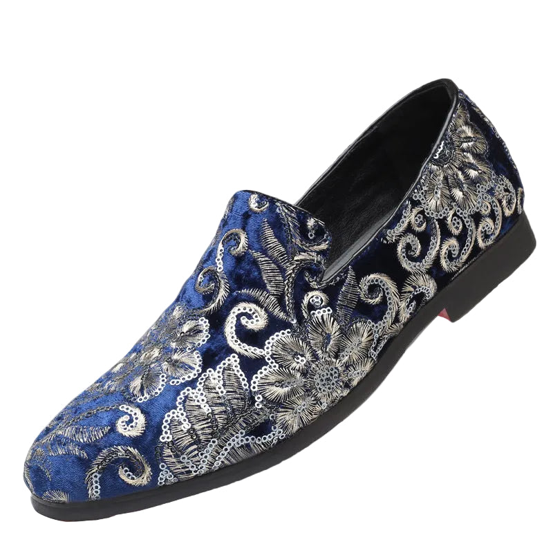 Herre Loafers med Blomsterbroderi 0