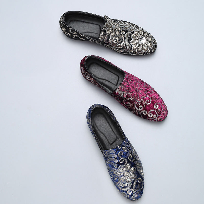 Herre Loafers med Blomsterbroderi 3