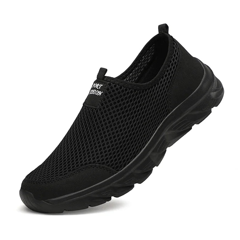 Herre Løpesko Slip-On Mesh Lettvekts for Uformelle Anledninger 0