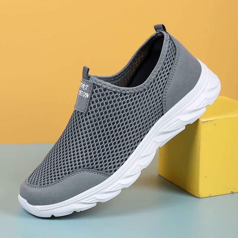 Herre Løpesko Slip-On Mesh Lettvekts for Uformelle Anledninger 2