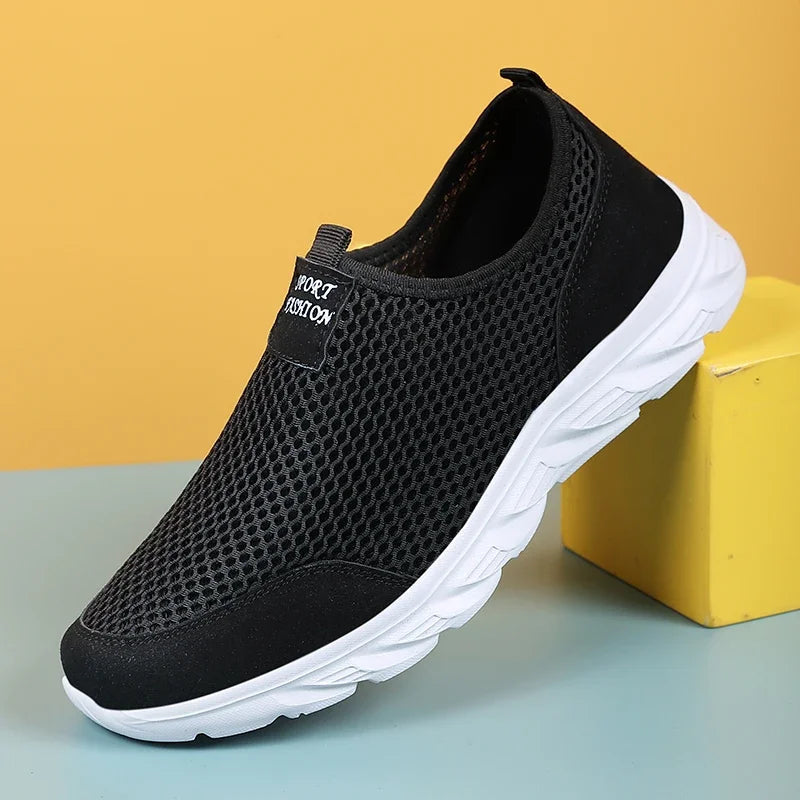 Herre Løpesko Slip-On Mesh Lettvekts for Uformelle Anledninger 3