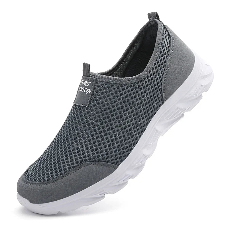 Herre Løpesko Slip-On Mesh Lettvekts for Uformelle Anledninger 7