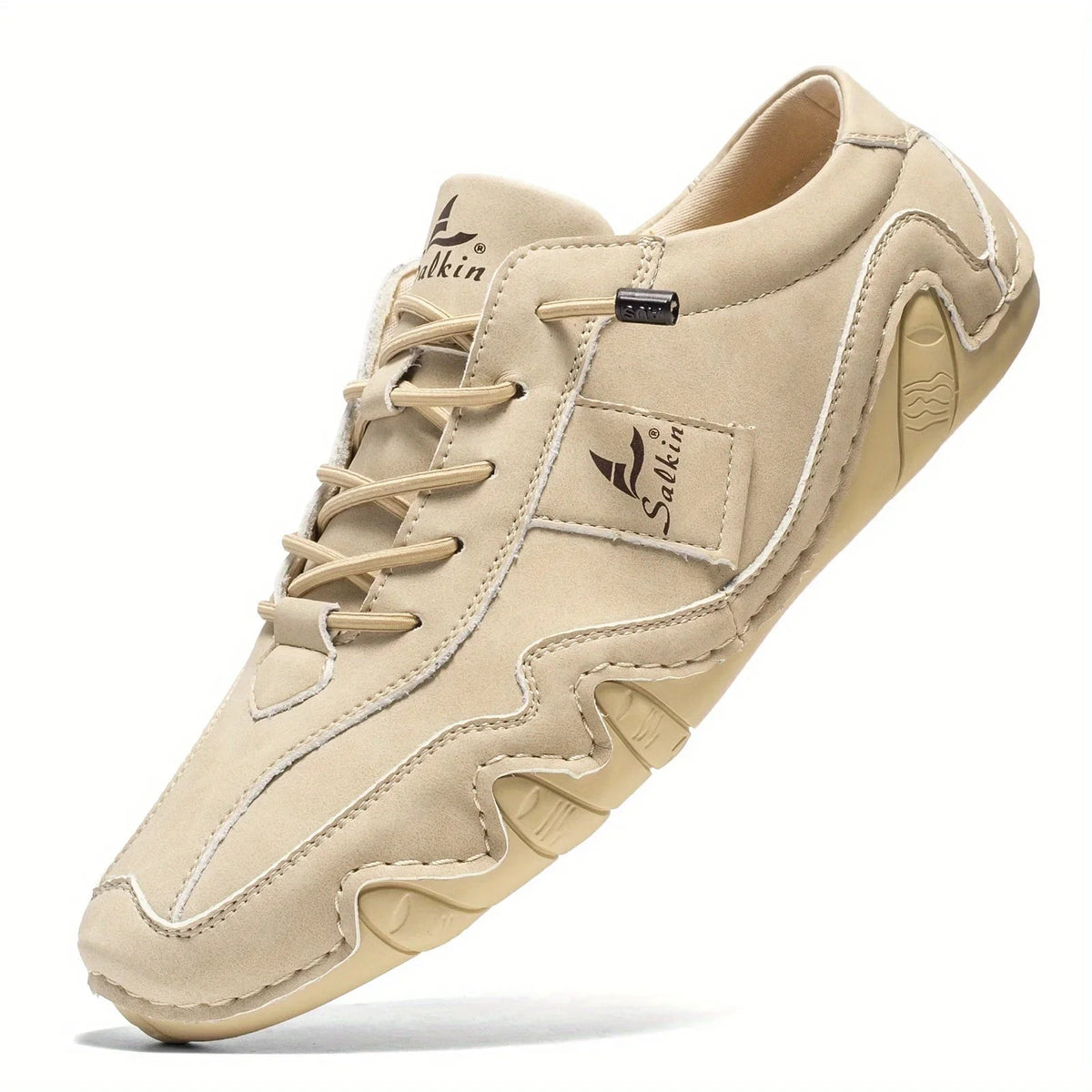 Herre Low-Top Snøresko med Kontrastsøm 10