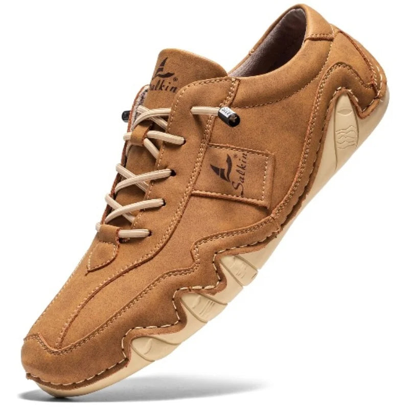 Herre Low-Top Snøresko med Kontrastsøm 7
