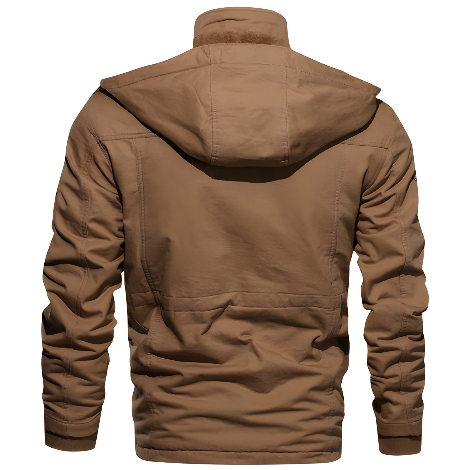 Herre Militærjakke med Fleece Fôret Hette 4