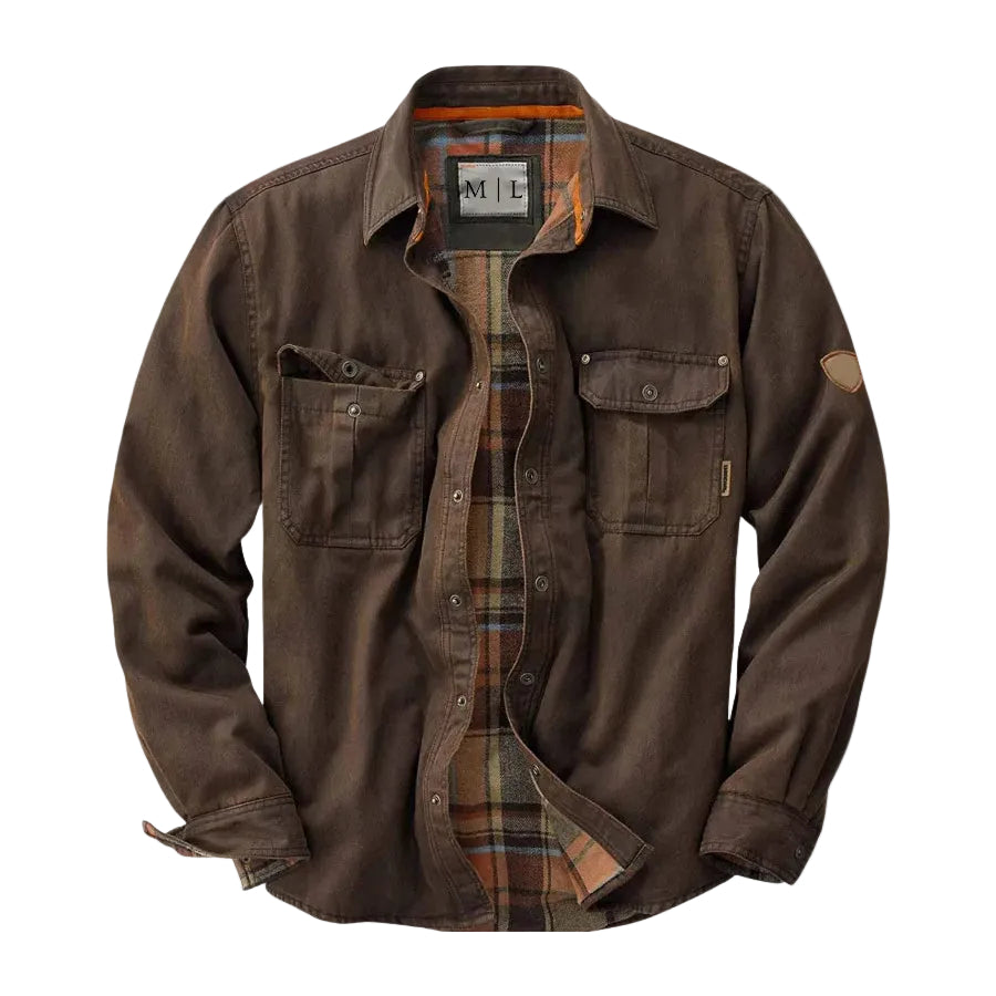 Herre Moto Utility-jakke med Dristig Design 0