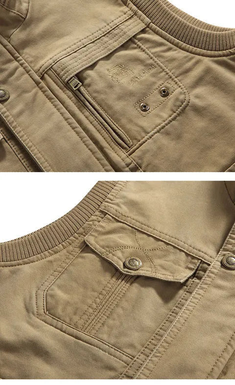 Herre Multilommevest Vintage Stil 4