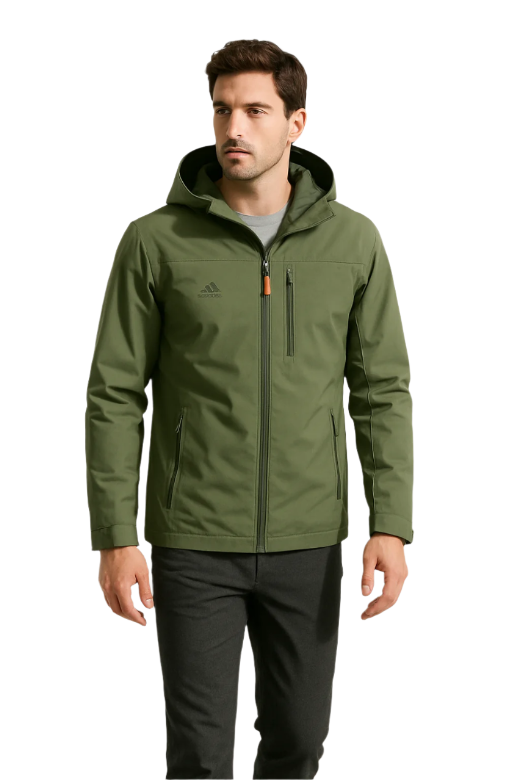 Herre Outdoorjakke Vanntett og Vindavvisende 0