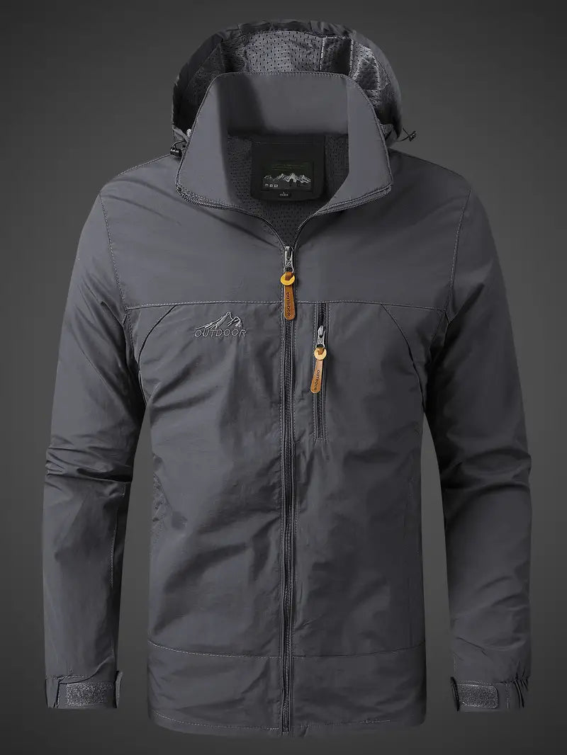 Herre Outdoorjakke Vanntett og Vindavvisende 4