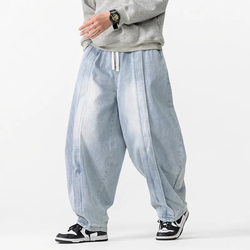 Herre Overdimensjonerte Jeans Tapered 1