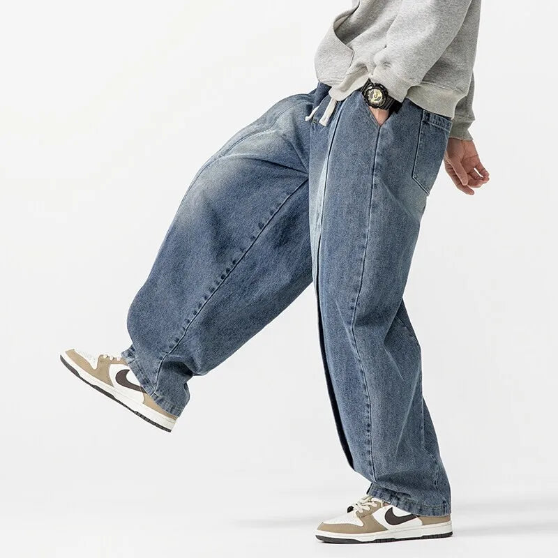 Herre Overdimensjonerte Jeans Tapered 3