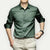 Herre Overhemd Slim Fit Kreukfritt Pustende Stoff 1