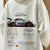 Herre Oversized Hoodie med Raceprint i Myk Kato blanding 0