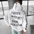 Herre Oversized Hoodie med Raceprint i Myk Kato blanding 3
