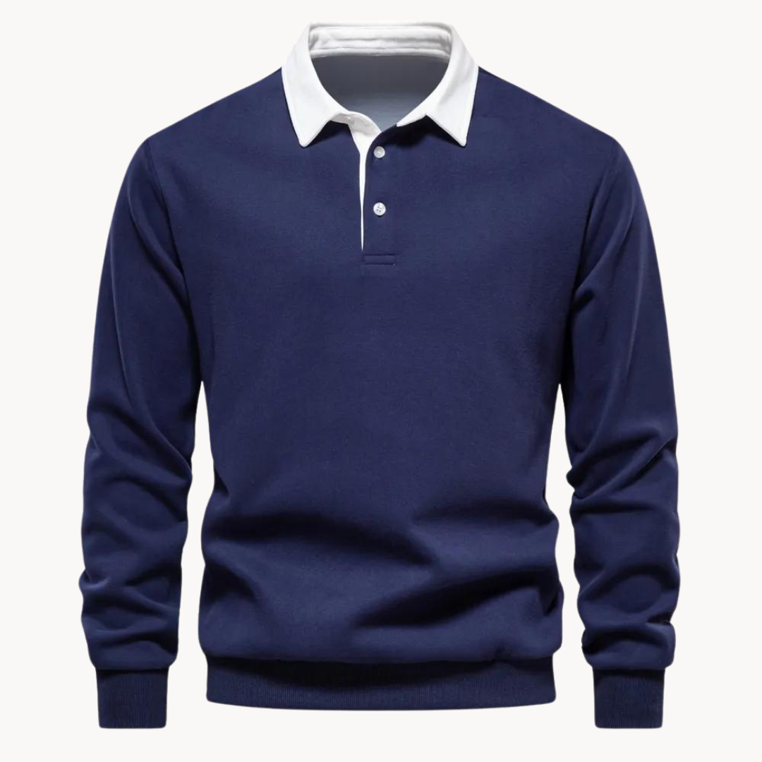 Herre Polo Poloskjorte Retro Stil 3