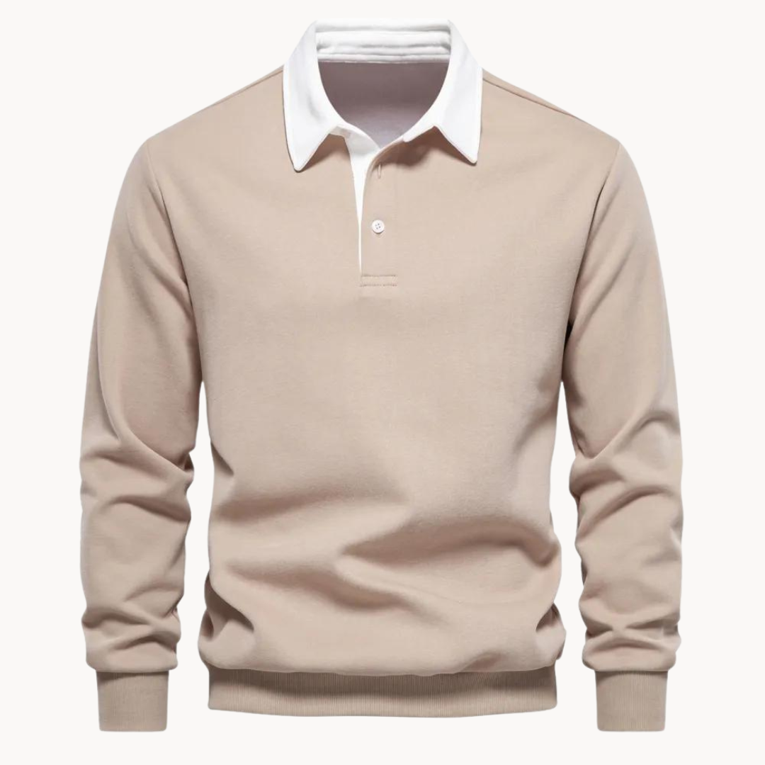 Herre Polo Poloskjorte Retro Stil 4