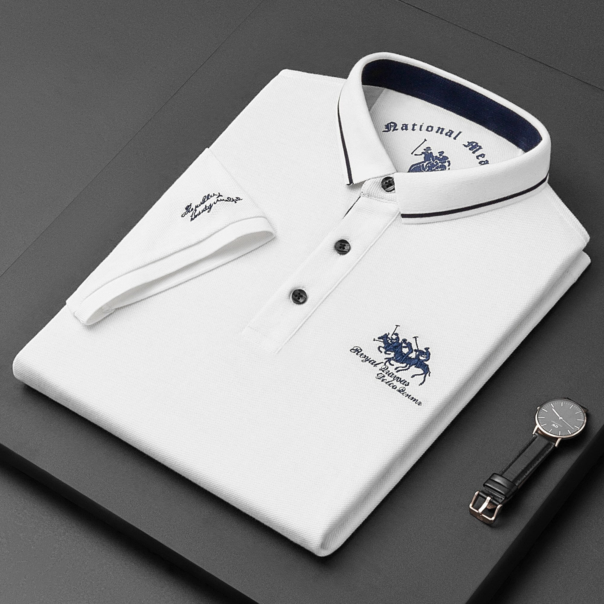 Herre Polo Skjorte Med Broderte Detaljer 6