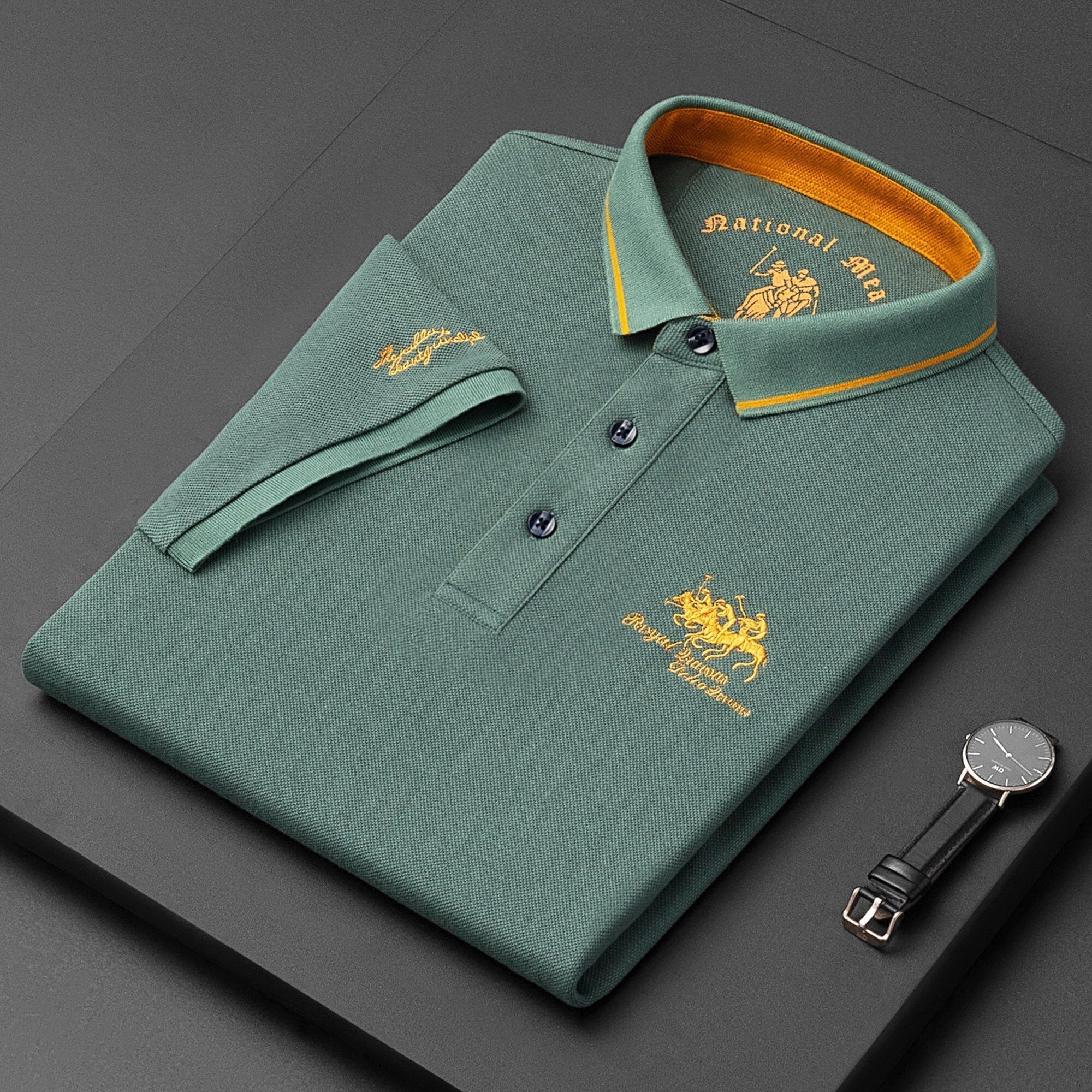 Herre Polo Skjorte Med Broderte Detaljer 8