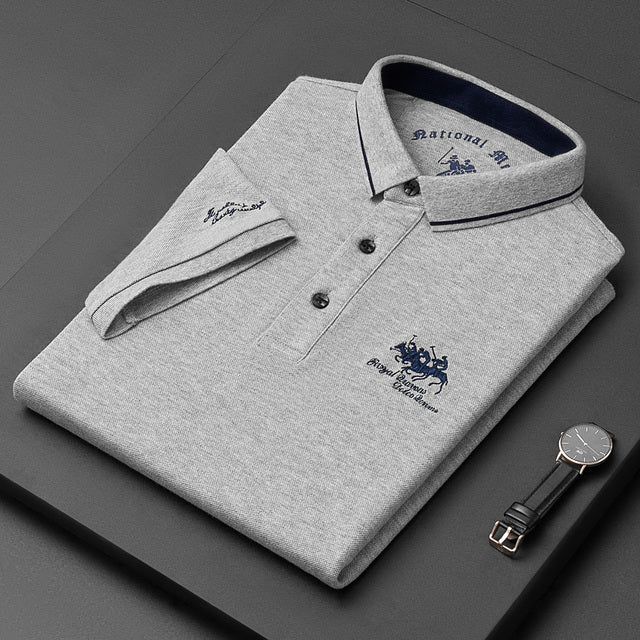 Herre Polo Skjorte Med Broderte Detaljer 9