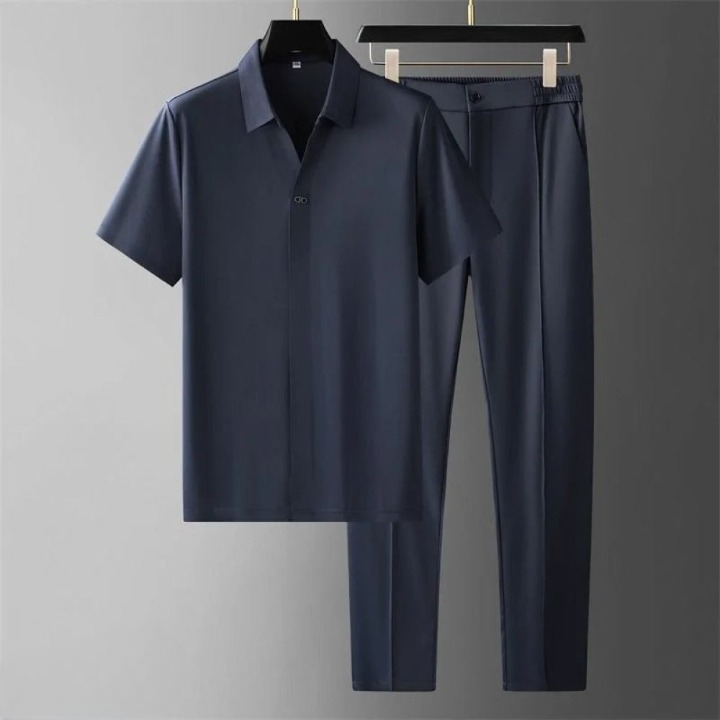 Herre Polo og Bukse Sett Luksuriøs Tweed 11