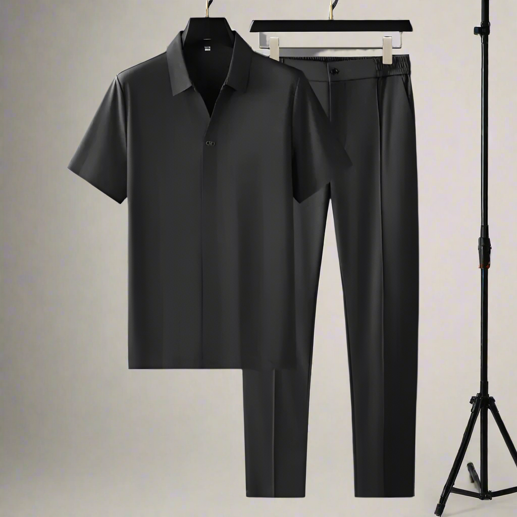 Herre Polo og Bukse Sett Luksuriøs Tweed 3