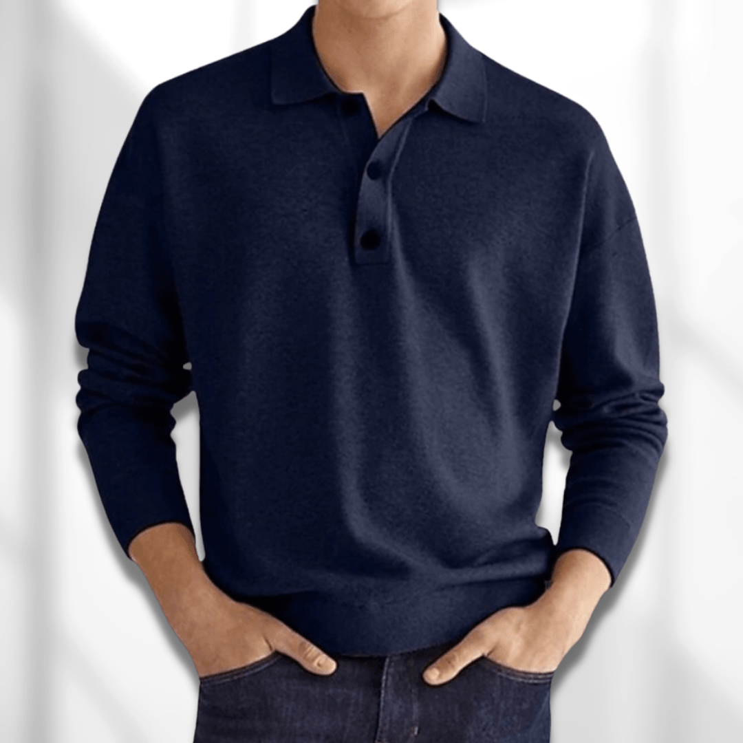 Herre Polohemd Klassisk Design Mykt Stoff 2