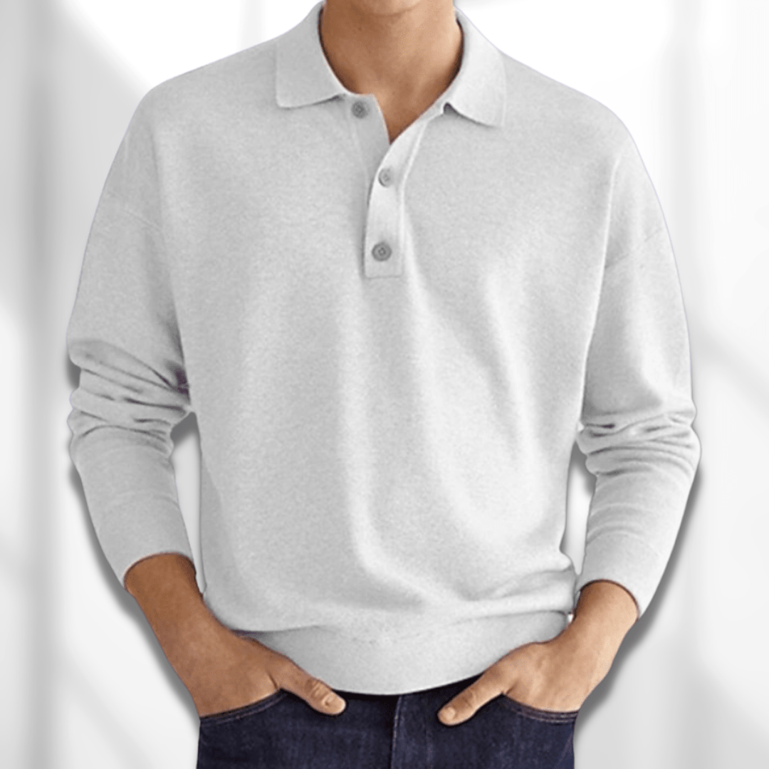Herre Polohemd Klassisk Design Mykt Stoff 4